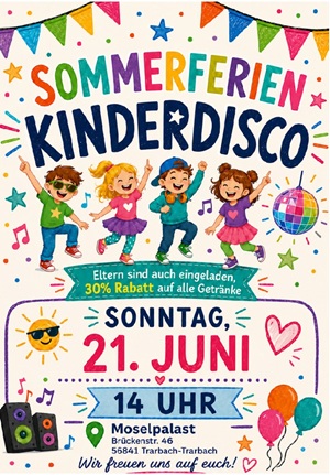 Plakat des Moselpalast Varietétheater am Brückentor, Traben-Trarbach - Mosel